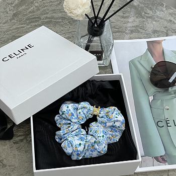 Kitlife Celine Hair Scrunchies Blue Flower