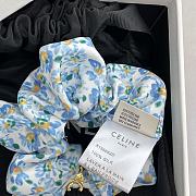 Kitlife Celine Hair Scrunchies Blue Flower - 3