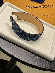 Kitlife Louis Vuitton Blue Denim Headband  - 2