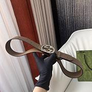 Kitlife Gucci GG Supreme Belt Beige Silver Buckle 4cm - 5