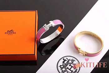 Hermes bracelets with silver&gold hardware