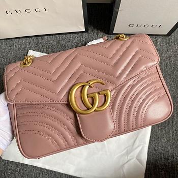 Kitlife Gucci Marmont Large Shoulder Bag Beige 31x19x7cm