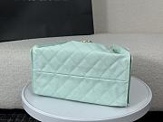 Kitlife Chanel 25C Drawstring Bucket Hobo Bag Green Grained Leather 30×26×14cm - 6