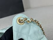 Kitlife Chanel 25C Drawstring Bucket Hobo Bag Green Grained Leather 30×26×14cm - 3