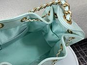 Kitlife Chanel 25C Drawstring Bucket Hobo Bag Green Grained Leather 30×26×14cm - 2