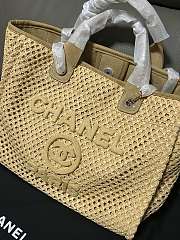 Kitlife Chanel 25 Coco Beach Bag Beige 34cm - 2