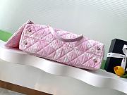Kitlife Chanel Shopping Bag Printed Denim & Gold-Tone Metal White & Pink AS5429 28.5x37x13cm - 2
