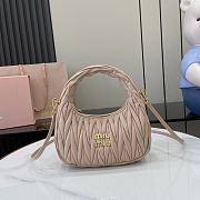Kitlife Miu Miu Wander Bag Beige 20x6x17cm - 1