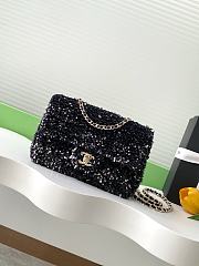 Kitlife Chanel 25S CF Black Sequin Bag AS4561 14x21x8cm - 1