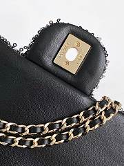 Kitlife Chanel 25S CF Black Sequin Bag AS4561 14x21x8cm - 5