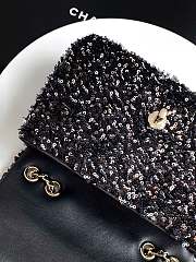 Kitlife Chanel 25S CF Black Sequin Bag AS4561 14x21x8cm - 4