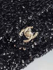 Kitlife Chanel 25S CF Black Sequin Bag AS4561 14x21x8cm - 3