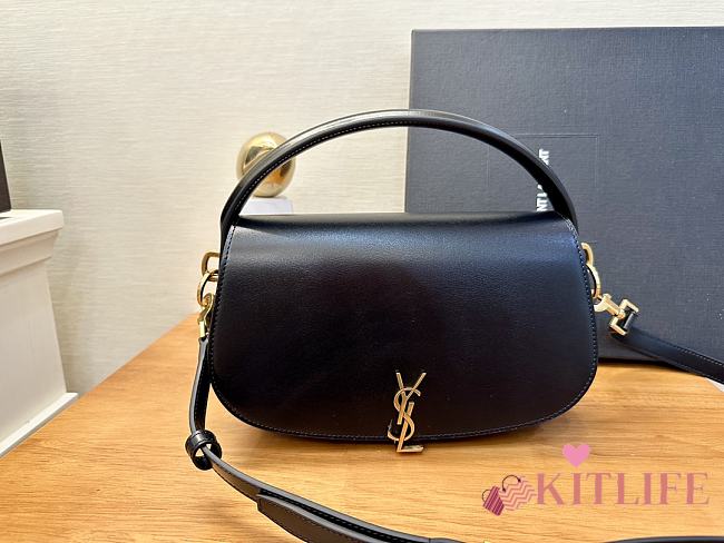 Kitlife YSL Voltaire In Box Bag Black 787671 24x15x5cm - 1