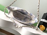 Kitlife Chanel Hobo Bag Printed Denim & Gold Metallic  White & Blue AS5431 15.5x29x7.5cm - 6