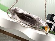 Kitlife Chanel Hobo Bag Printed Denim & Gold Metallic White & Grey AS5431 15.5x29x7.5cm - 2