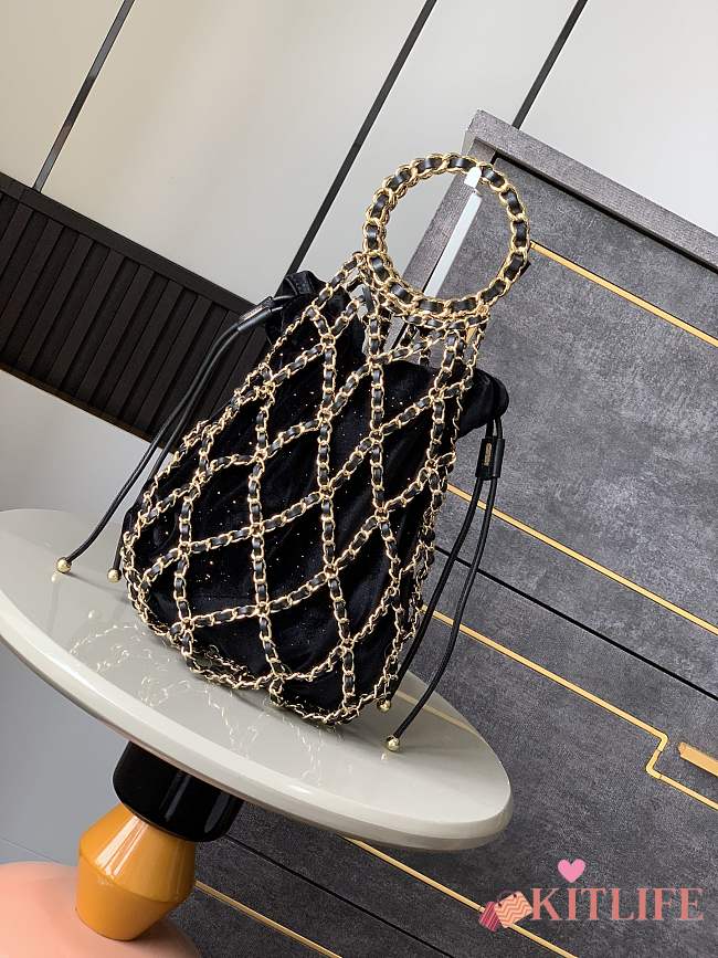 Kitlife Chanel Net Drawstring Bag 18x42x3cm - 1