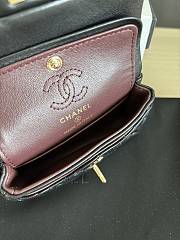 Kitlife Chanel Classic Mini Bag with Hook Lambskin Black 8x12.5x5cm - 5