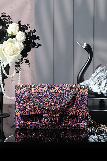 Kitlife Chanel 25A Sunflower Bag Multicolor 15.5x25.5x6.5cm 