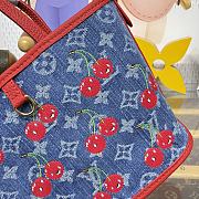 Kitlife Louis Vuitton x TM Neverfull Inside Out BB Bag Monogram Cherry Denim M14997 26.5x11x16.5cm - 2