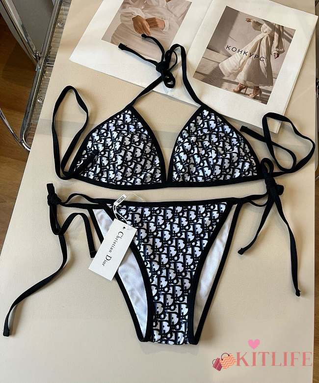 Kitlife Dior Classic Bikini Dark Black & White - 1