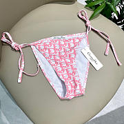 Kitlife Dior Classic Bikini Dark Pink & White - 2