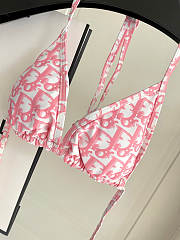 Kitlife Dior Classic Bikini Dark Pink & White - 5