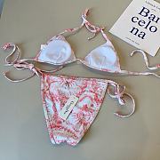 Kitlife Dior One-piece Swimsuit White & Pink - 2