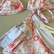 Kitlife Dior One-piece Swimsuit White & Pink - 5