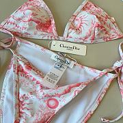 Kitlife Dior One-piece Swimsuit White & Pink - 6