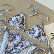 Kitlife Dior One-piece Swimsuit White & Grey - 5
