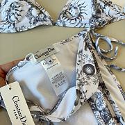 Kitlife Dior One-piece Swimsuit White & Grey - 6