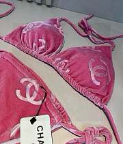 Kitlife Chanel Corduroy Classic Bikini Pink - 2