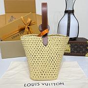 Kitlife Louis Vuitton All In BB Bag Raffia Beige M14217 16x18x12cm - 4