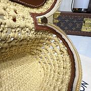 Kitlife Louis Vuitton Vanity Chain Pouch Handbag Raffia Beige M14303 19x11.5x6.5cm - 3