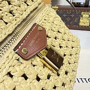 Kitlife Louis Vuitton Vanity Chain Pouch Handbag Raffia Beige M14303 19x11.5x6.5cm - 2