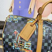 Kitlife Louis Vuitton Keepall Bandoulière 50 Bag Blue Marine N00227 50x29x23cm - 5