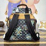 Kitlife Louis Vuitton Montsouris Cargo Backpack Blue Marine N40755 34x17x40cm - 6