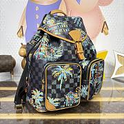 Kitlife Louis Vuitton Montsouris Cargo Backpack Blue Marine N40755 34x17x40cm - 5