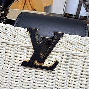 Kitlife Louis Vuitton Capucines Bag Rattan And Black Leather M26003 21x8x14cm - 4