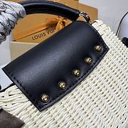 Kitlife Louis Vuitton Capucines Bag Rattan And Black Leather M26003 21x8x14cm - 5