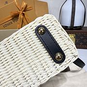 Kitlife Louis Vuitton Capucines Bag Rattan And Black Leather M26003 21x8x14cm - 6
