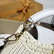 Kitlife Louis Vuitton Capucines Bag Rattan And White Leather M26004 21x8x14cm - 4