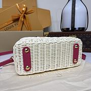 Kitlife Louis Vuitton Capucines Bag Rattan And Pink Leather M26005 21x8x14cm - 6