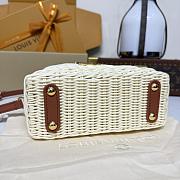 Kitlife Louis Vuitton Capucines Bag Rattan And Brown Leather M14365 21x8x14cm - 6