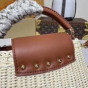 Kitlife Louis Vuitton Capucines Bag Rattan And Brown Leather M14365 21x8x14cm - 4