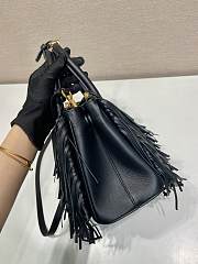 Kitlife Prada Galleria Tassel Bag Black Leather 1BA457 30x14x10.5cm - 2