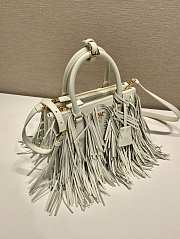 Kitlife Prada Galleria Tassel Bag White Leather 1BA457 30x14x10.5cm - 6