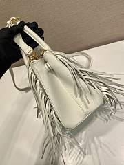 Kitlife Prada Galleria Tassel Bag White Leather 1BA457 30x14x10.5cm - 4