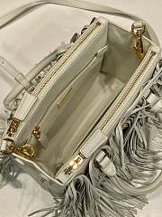 Kitlife Prada Galleria Tassel Bag White Leather 1BA457 30x14x10.5cm - 2