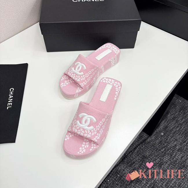 Kitlife Chanel 2025 Printed Slippers Pink - 1